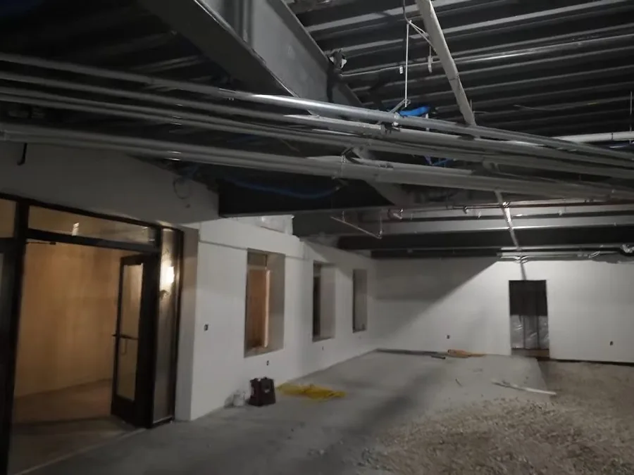 commercial plumbing rough-in with overhead lines and construction access shown as secondary detail for Plumber on the Bonita Avenue Corridor, Glendora CA