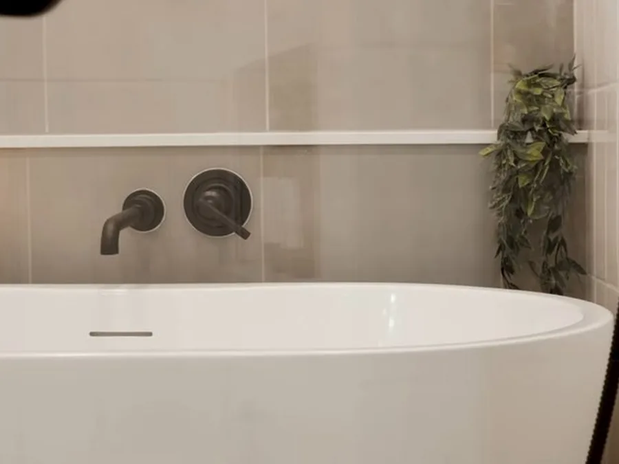 bathroom plumbing fixture or rough-in work during a remodel shown as secondary detail for Shower & Bathtub Installation in Glendora, CA
