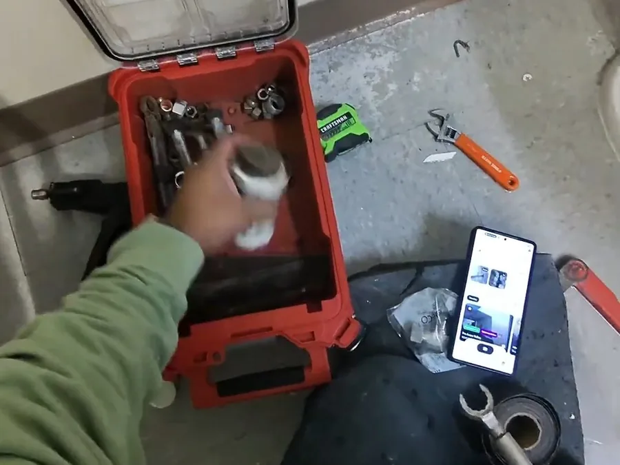 sewer camera inspection screen showing the inside of a pipe shown as main detail for Tree Root Intrusion in Glendora Sewer Laterals: The Big Tree Problem and Trenchless Fixes