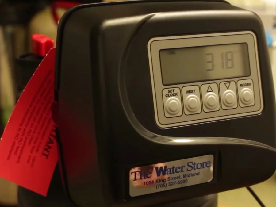 water softener control valve, resin tank, or brine tank being serviced shown as secondary detail for Water Softener Installation & Repair in Glendora, CA