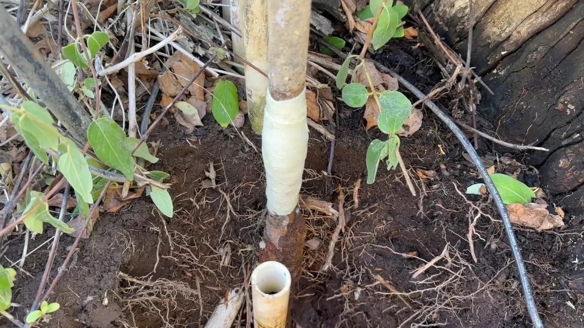 outdoor water service line and supply connection being repaired shown as hero overview for Plumber in West Glendora, CA